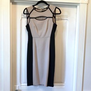 BCBG MAX AZRIA Sleeveless Color-Block Dress